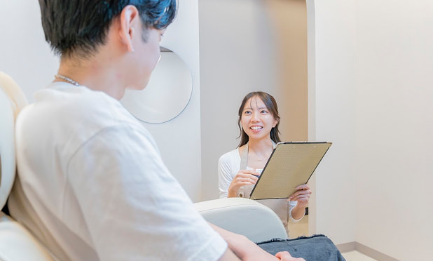 施術の流れ 01 カウンセリング